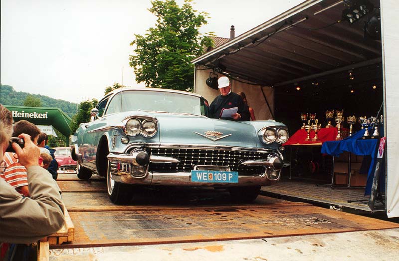 When I picked up the car in Switzerland I took part in the legendary Cadillac Meeting in Switzerland and the car won a trophy!