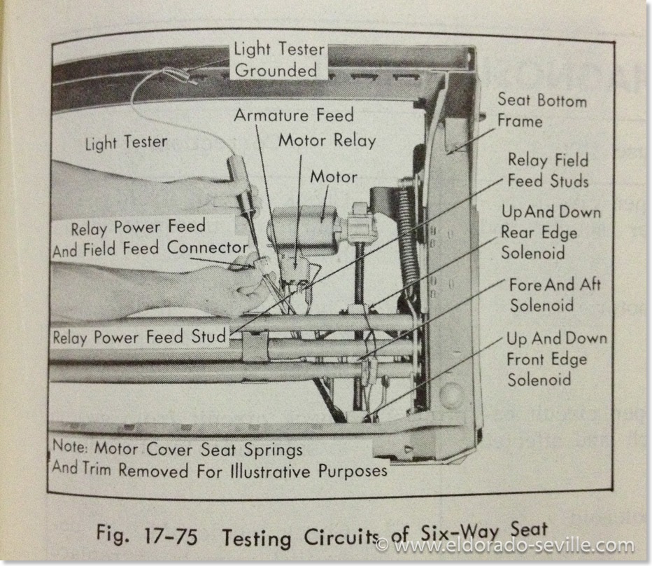 6 way power seat | Geralds 1958 Cadillac Eldorado Seville ... 1964 buick riviera vacuum diagram 