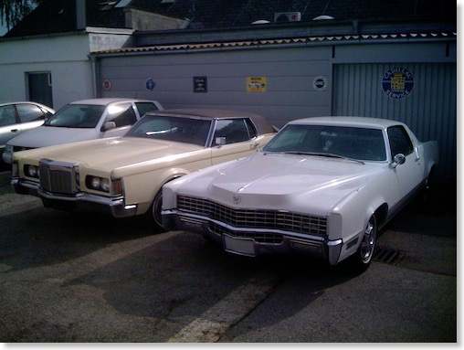 1967 Cadillac Eldorado and 1971 Lincoln Mark III
