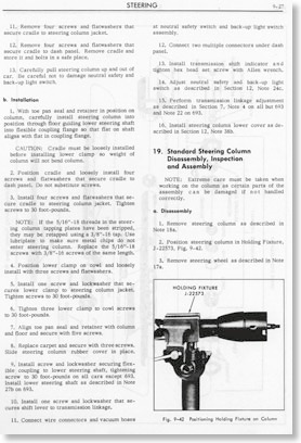 1967 Cadillac Steering Column