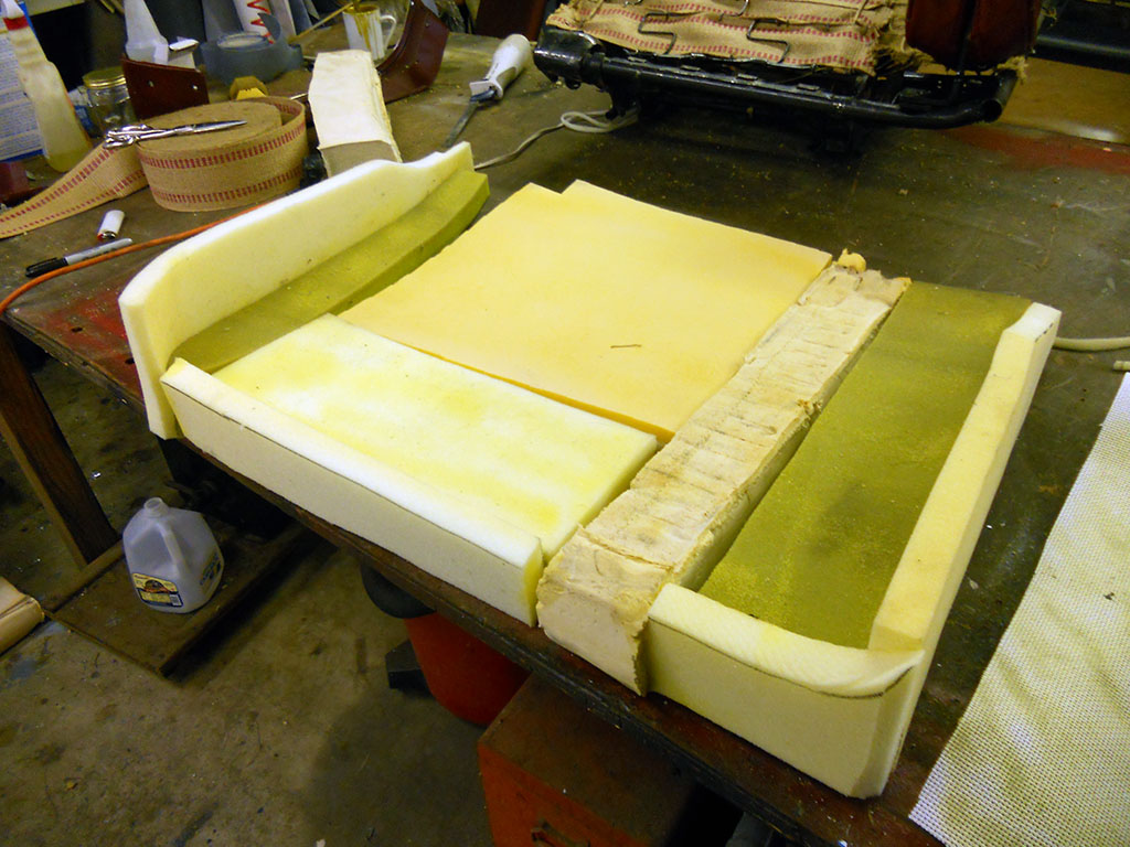completely new seat foam was made