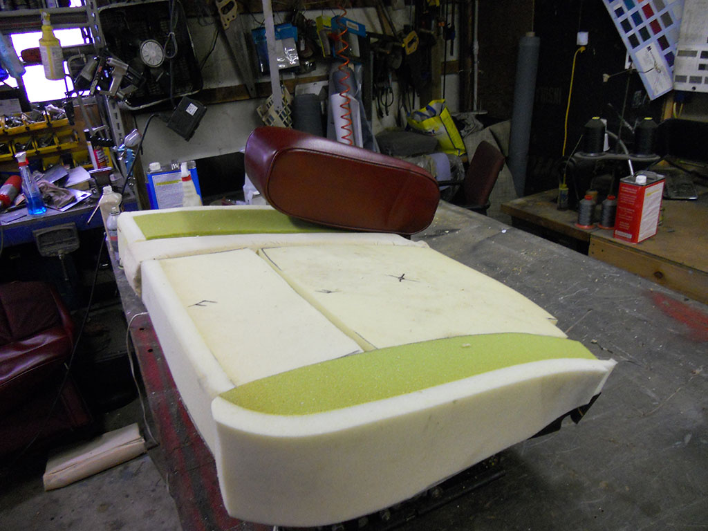 completely new seat foam was made