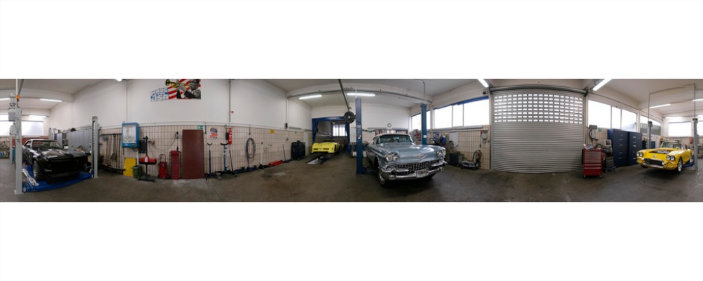 This is the shop in Austria where my 58 was restored. 
This shot is 360 degree panoramic image. 